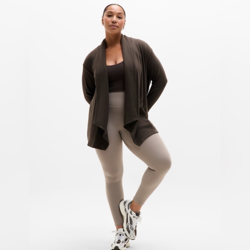 NWT Athleta Pranayama Restore Rib Wrap Truffle Sz 2X